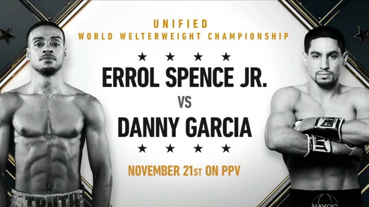 Errol Spence Jr. vs. Danny Garcia backdrop