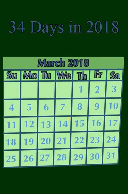34 Days in 2018