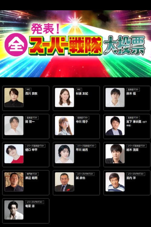 Announcement! All Super Sentai Grand Vote Season 1 poster